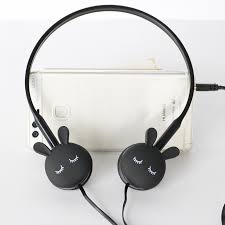 Black Bunny Headphones