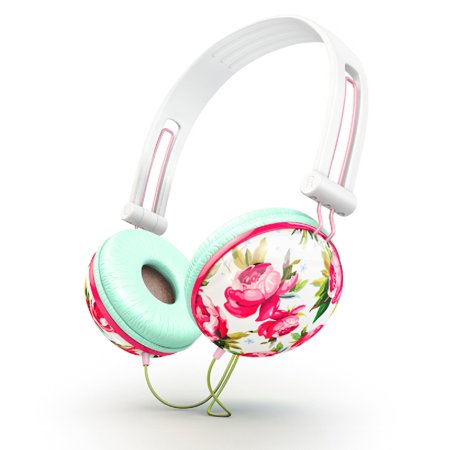 Floral Designed Ear Headphones