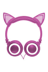 Pinky Cat Ear headphones